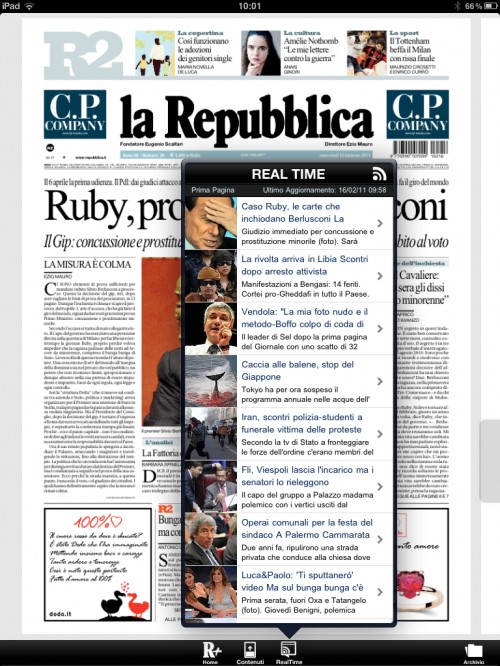 La Repubblica+ per iPad screenshot